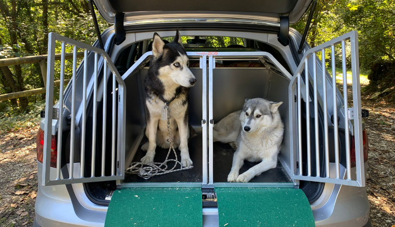 Trasportino per Siberian Husky con telaio in alluminio - TRAVELLING DOG