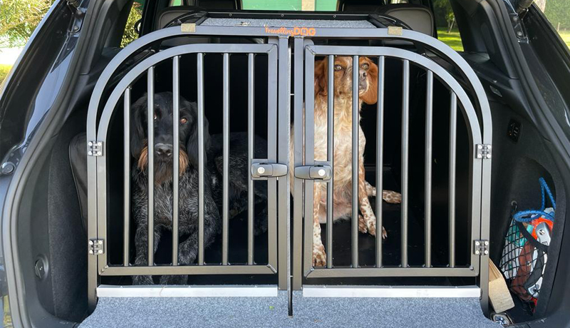 Kennel per Breton e Drahtaar su Porche Macan - Travelling Dog